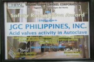 JGC Philippines’ Safety Milestone: 50M Safe Manhours